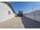 Side yard with gravel, gate, and block wall at 2914 E Cactus Rd, Phoenix, AZ 85032