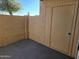 Private patio with adjacent storage unit at 3810 N Maryvale Pkwy # 1093, Phoenix, AZ 85031