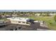 Aerial view of the community clubhouse and parking lot at 649 S Arrowwood Way, Mesa, AZ 85208