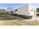 Single story home with attached garage and manicured lawn at 649 S Arrowwood Way, Mesa, AZ 85208