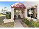 Cozy covered patio with seating, ideal for relaxing outdoors at 649 S Arrowwood Way, Mesa, AZ 85208