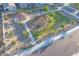 Aerial view of community park with playground and gazebo at 8499 N 174Th Ave, Waddell, AZ 85355