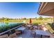 Enjoyable patio seating overlooking the golf course at 9270 W Morrow Dr, Peoria, AZ 85382