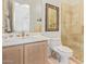 Bright bathroom with updated vanity, toilet and shower at 11003 E Turnberry Rd, Scottsdale, AZ 85255