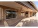 Covered patio with ceiling fan at 15491 W Amelia Dr, Goodyear, AZ 85395