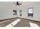 Bedroom with water views and ceiling fan at 1777 W Ocotillo Rd # 23, Chandler, AZ 85248