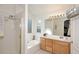 Bathroom with soaking tub, shower, and double vanity at 20031 N 22Nd Pl, Phoenix, AZ 85024