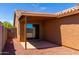 Covered patio with sliding glass doors at 36532 W Barcelona Ln, Maricopa, AZ 85138