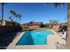 Relaxing backyard oasis with a sparkling pool at 3705 W Port Royale Ln, Phoenix, AZ 85053