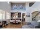 Elegant dining room with hardwood floors and a view into the living room at 3730 E Kingbird Pl, Chandler, AZ 85286