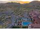 Aerial view of house, pool, and landscaped grounds at 42638 N Chiricahua Pass, Scottsdale, AZ 85262
