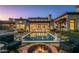 Luxury home with inviting pool, fire pit, and spacious patio at 42638 N Chiricahua Pass, Scottsdale, AZ 85262