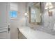 Bathroom with marble vanity and large mirror at 42638 N Chiricahua Pass, Scottsdale, AZ 85262