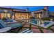 Inviting pool and spa area with brick patio and lounge chairs at 42638 N Chiricahua Pass, Scottsdale, AZ 85262