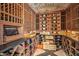 Custom wine cellar with extensive storage for bottles at 42638 N Chiricahua Pass, Scottsdale, AZ 85262