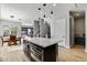 Open concept kitchen with island and dining area at 6850 E Mcdowell Rd # 72, Scottsdale, AZ 85257