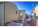 Small backyard with patio furniture and AC unit at 7750 E Broadway Rd # 770, Mesa, AZ 85208