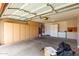 This is a spacious garage with lots of built in cabinet and shelving space at 10245 W Jessie Ln, Peoria, AZ 85383