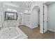 Spa-like bathroom featuring a large shower and a soaking tub at 10888 N 136Th Pl, Scottsdale, AZ 85259