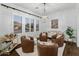 Relaxing sitting area features brown leather armchairs and a bar cart at 10888 N 136Th Pl, Scottsdale, AZ 85259