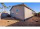 Spacious backyard with gravel and small plants at 11275 N 99Th Ave # 188, Peoria, AZ 85345