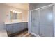 Bathroom boasts double vanity and walk-in shower at 11275 N 99Th Ave # 188, Peoria, AZ 85345