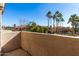 Private balcony with a view of the complex at 11515 N 91St St # 248, Scottsdale, AZ 85260