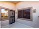 Front entry with security door and window at 11515 N 91St St # 248, Scottsdale, AZ 85260