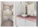 Clean bathroom with updated vanity and shower/tub combo at 1211 W Sousa Ct, Anthem, AZ 85086