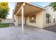 Covered patio and small grassy backyard at 1326 W Seascape Dr, Gilbert, AZ 85233