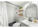 Modern bathroom with white subway tile and a walk-in shower at 1432 E Lupine Ave, Phoenix, AZ 85020