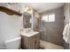 Modern bathroom with a walk-in shower at 1432 E Lupine Ave, Phoenix, AZ 85020