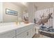 Bathroom with a modern vanity and shower at 15130 W Linden St, Goodyear, AZ 85338