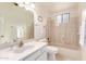 Bathroom with bathtub, shower, and updated vanity at 18881 N 91St Dr, Peoria, AZ 85382