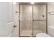 Clean bathroom with a shower and tub at 18881 N 91St Dr, Peoria, AZ 85382