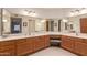 Double vanity bathroom with ample counter space at 18881 N 91St Dr, Peoria, AZ 85382