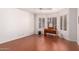 Bedroom with bay window and built-in desk at 18881 N 91St Dr, Peoria, AZ 85382