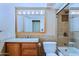 Bathroom with granite countertop and bathtub at 19624 N 16Th Dr, Phoenix, AZ 85027