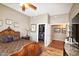 Primary bedroom with walk-in closet and hardwood floors at 20825 N Limousine Dr, Sun City West, AZ 85375