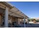 Pergola patio cover with seating area and view of the backyard at 20825 N Limousine Dr, Sun City West, AZ 85375