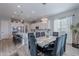 Bright dining area with marble table and modern chairs at 21097 E Sparrow Dr, Queen Creek, AZ 85142