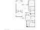 Detailed floor plan of a home with multiple bedrooms and bathrooms at 21097 E Sparrow Dr, Queen Creek, AZ 85142