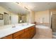 Bathroom boasts double sinks, a soaking tub, and shower at 21320 N 56Th St # 1175, Phoenix, AZ 85054