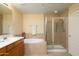 Bathroom features a large shower and a relaxing soaking tub at 21320 N 56Th St # 1175, Phoenix, AZ 85054