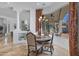 Elegant dining room with a charming table and window views at 2181 W Thompson Pl, Chandler, AZ 85286