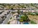 Aerial view of neighborhood showing houses and pools at 23046 N 21St St, Phoenix, AZ 85024