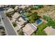 Aerial view of houses with pools and solar panels at 23046 N 21St St, Phoenix, AZ 85024