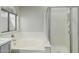 Clean bathroom with shower and tub combo and updated fixtures at 2355 N Cabot --, Mesa, AZ 85207