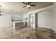 Modern kitchen with island, white countertops, and gray cabinets at 2355 N Cabot --, Mesa, AZ 85207