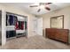 Bedroom with mirrored closet doors and dresser at 2526 N 22Nd Dr, Phoenix, AZ 85009